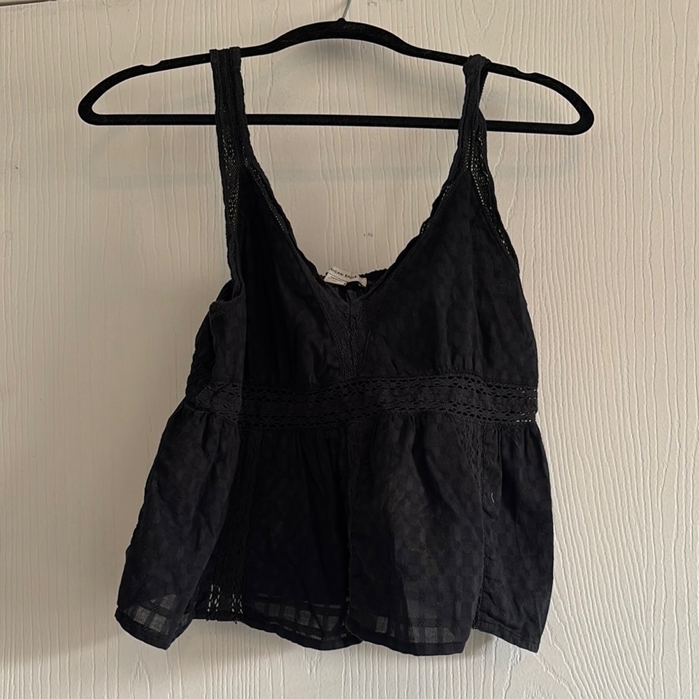 American Eagle Outfitters Black Sleeveless Camisole Bustier